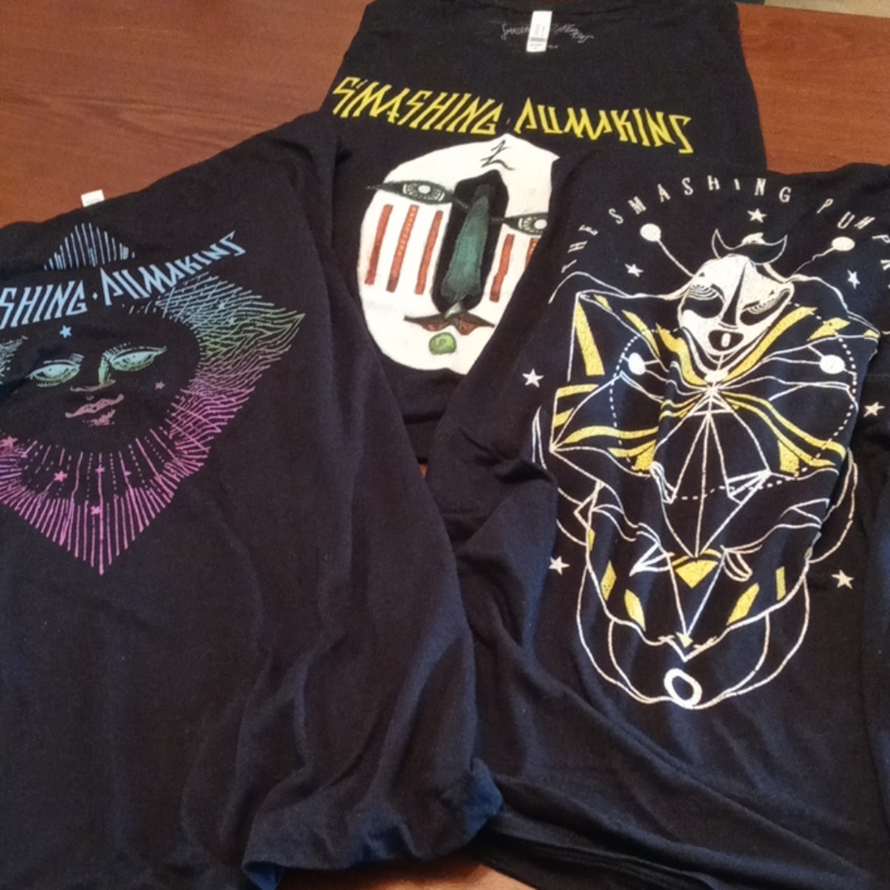 NWOT Smashing Pumpkins tour shirts lot of 3